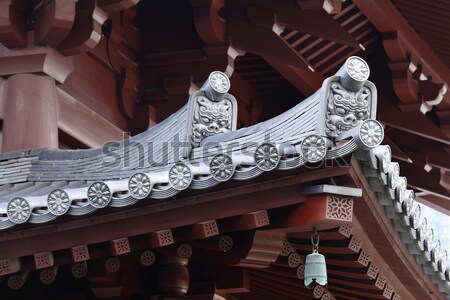Stock fotó: Kínai · templom · tető · ház · otthon · háttér
