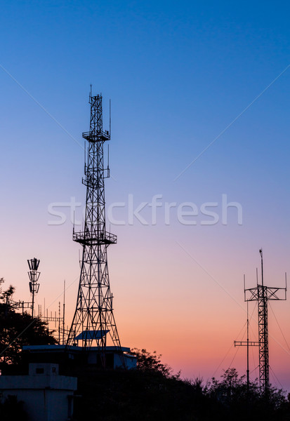 Stock photo: Transmission tower