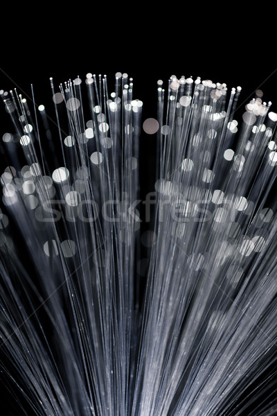 Fibra optic abstract tehnologie fundal ştiinţă Imagine de stoc © leungchopan