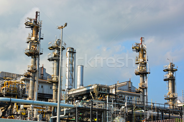 Gaz sanayi iş teknoloji mavi fabrika Stok fotoğraf © leungchopan