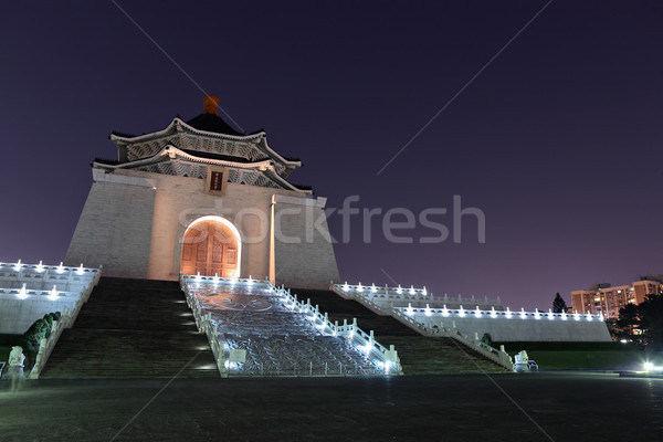 chiang kai shek memorial hall at night Stock photo © leungchopan