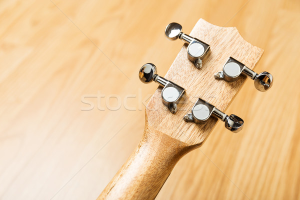 Headstock of Ukulele Hawaiian Guitar  Stock photo © leungchopan