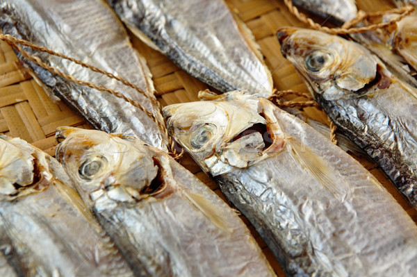 Dried salt Fish Stock photo © leungchopan