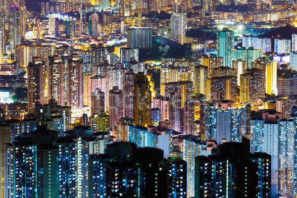 Hong Kong city skyline Stock photo © leungchopan