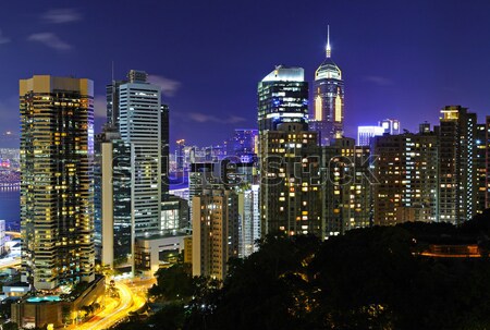 Куала-Лумпур Skyline ночь бизнеса небе служба Сток-фото © leungchopan
