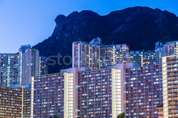 Kowloon residential district in Hong Kong Stock photo © leungchopan