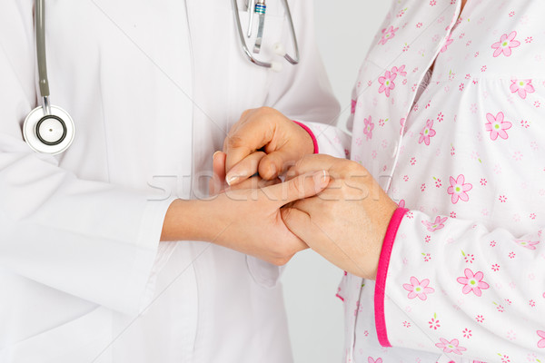 Doctor hand helping patient Stock photo © leventegyori