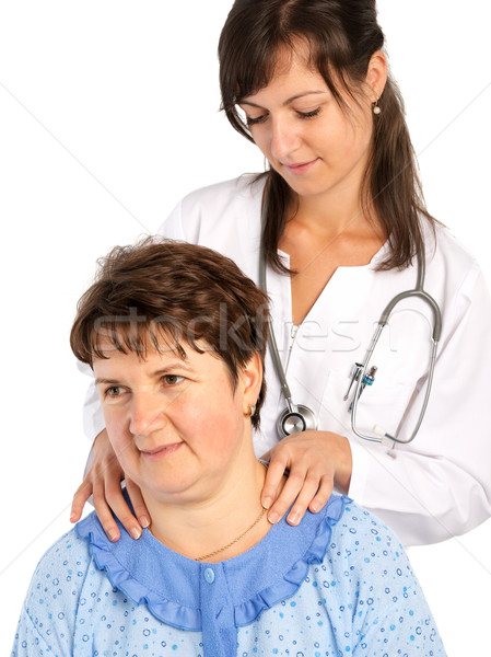 Altos mujer masaje médico mujeres hospital Foto stock © leventegyori