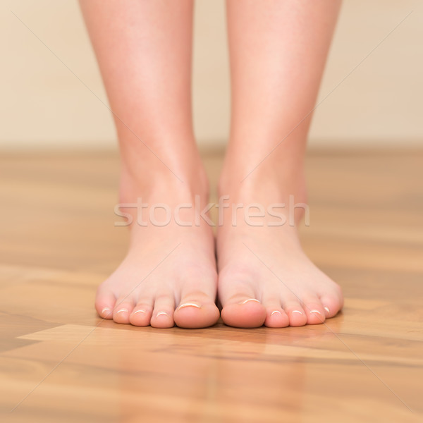 Woman feet closeup Stock photo © leventegyori