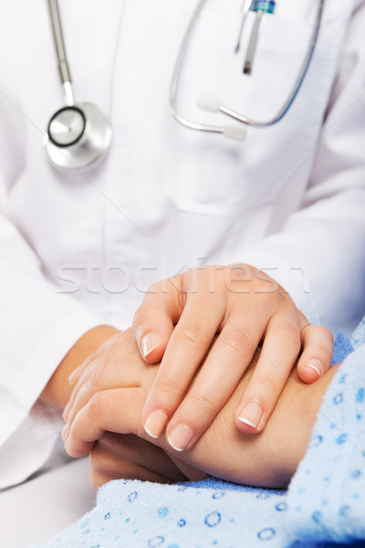 Jeunes main femmes santé infirmière Homme [[stock_photo]] © leventegyori