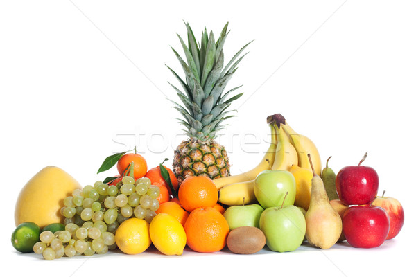 Group of fruits isolated Stock photo © leventegyori