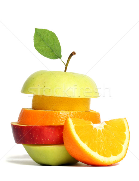 Frescos mixto frutas naturaleza manzana verde Foto stock © leventegyori