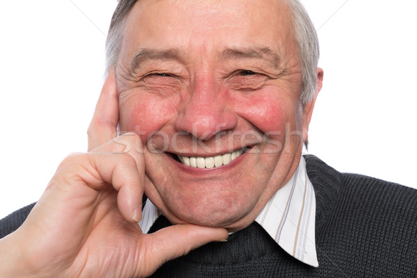 Porträt eleganten Senior Mann isoliert Stock foto © leventegyori