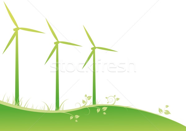 Kwiatowy ozdoba zielone energii wiatr roślin Zdjęcia stock © Li-Bro