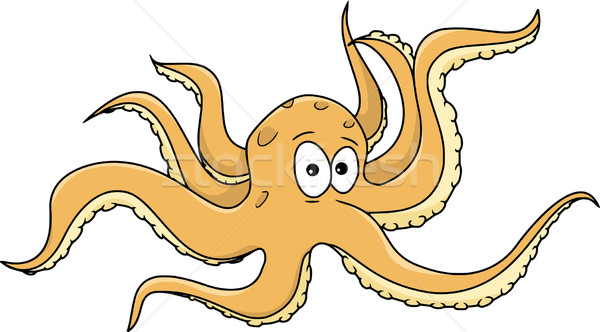 Octopus illustratie oceaan onderwater cartoon Stockfoto © Li-Bro