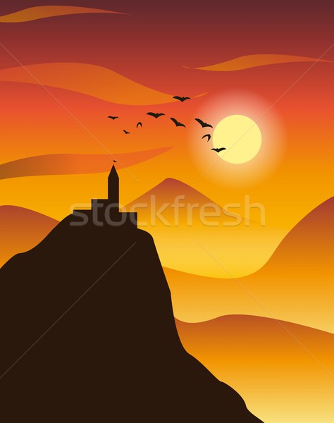 sunset Stock photo © Li-Bro