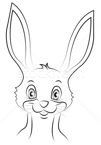Konijn cartoon Pasen voorjaar glimlach bunny Stockfoto © Li-Bro