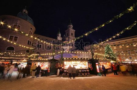 Salzburg christmas market 02 Stock photo © LianeM