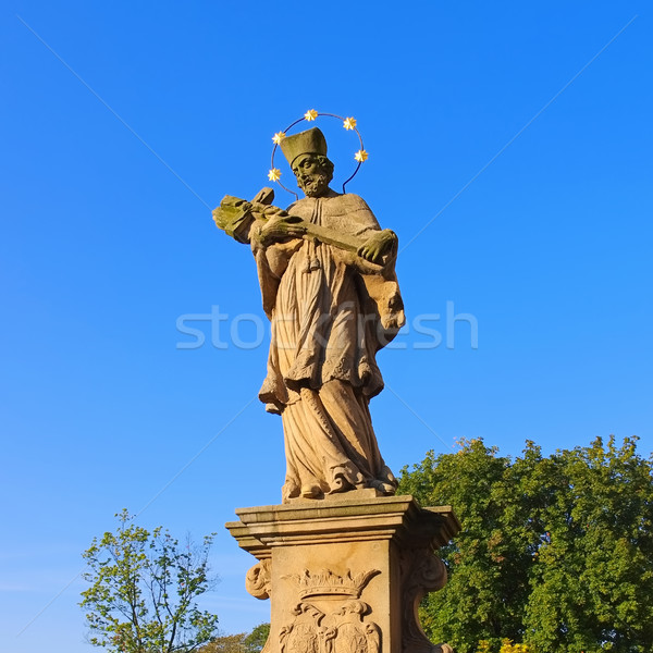 Statue from St. Johns Bridge, Klodzko (Glatz), Silesia Stock photo © LianeM