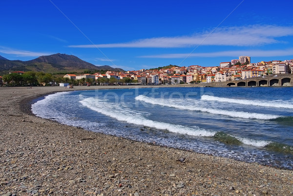 the town Banyuls-sur-Mer in France Stock photo © LianeM