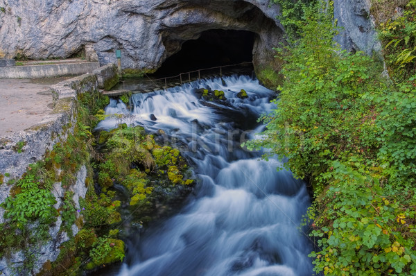 La fontaine de fontestorbes, near Montsegur Stock photo © LianeM
