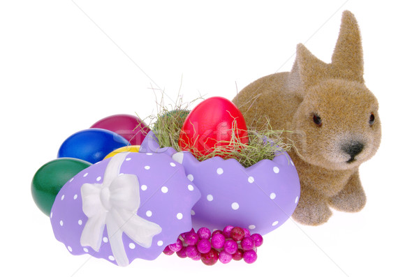 Foto stock: Pascua · cesta · 17 · naranja · verde · vacaciones