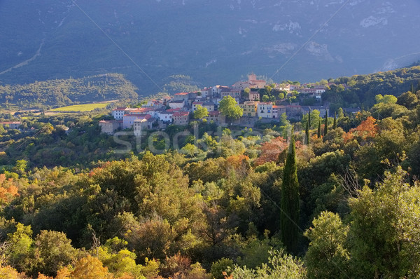 Frankrijk dorp zuidelijk berg rock Europa Stockfoto © LianeM