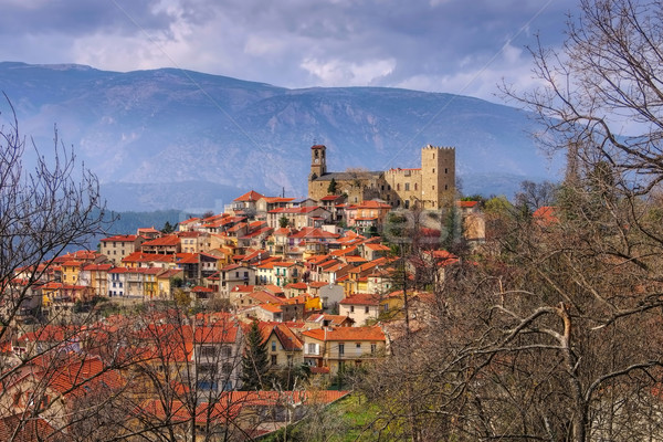 Village of Vernet Les Bains in Pyrenees, Languedoc-Roussillon Stock photo © LianeM