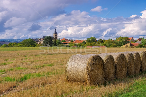 Aubiat church, Auvergne in France Stock photo © LianeM