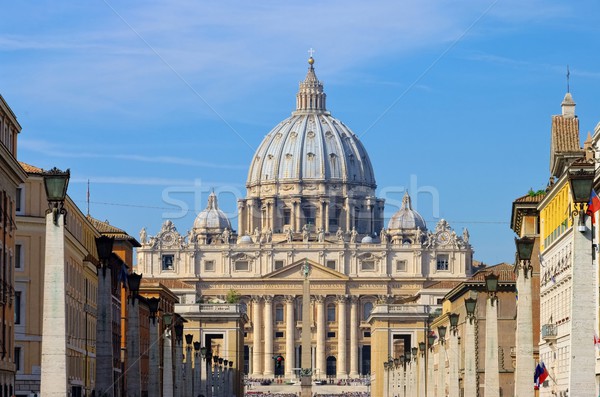 Roma bazilica casă oraş coloană Imagine de stoc © LianeM