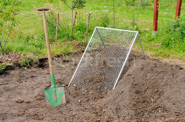 compost pile sieve 02 Stock photo © LianeM