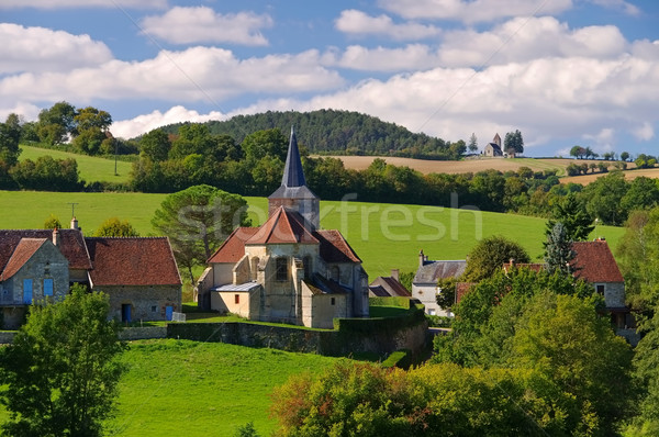 Bazoches, small village in Burgundy Stock photo © LianeM