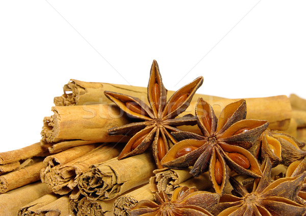 cinnamon stick and star from anis 08 Stock photo © LianeM