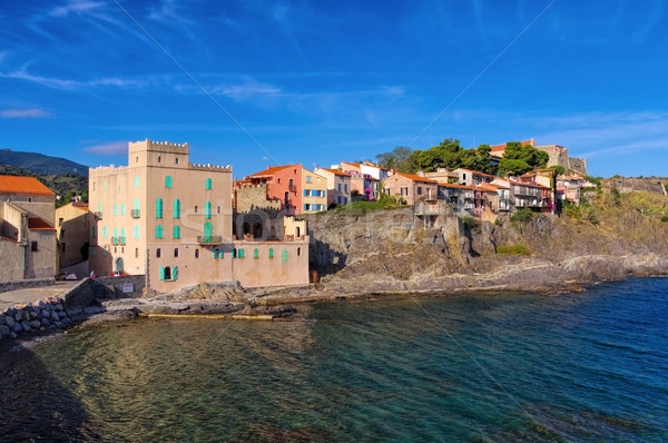 the town Collioure in France Stock photo © LianeM