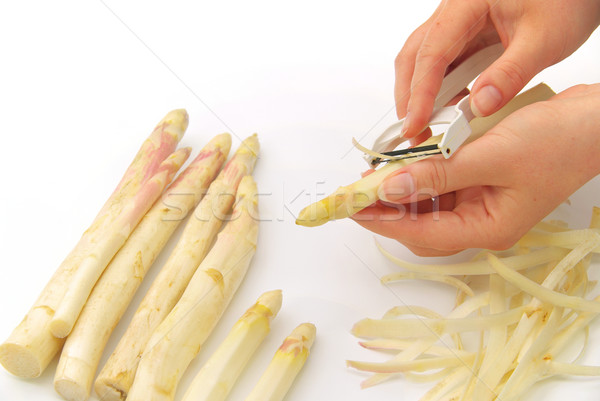 asparagus peeling 06 Stock photo © LianeM