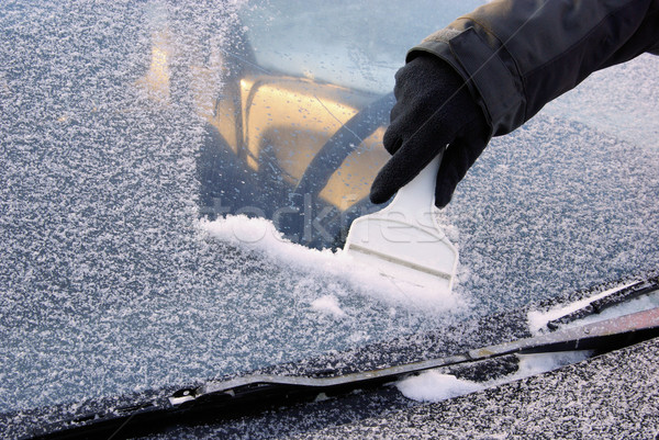 ice scraping 04 Stock photo © LianeM