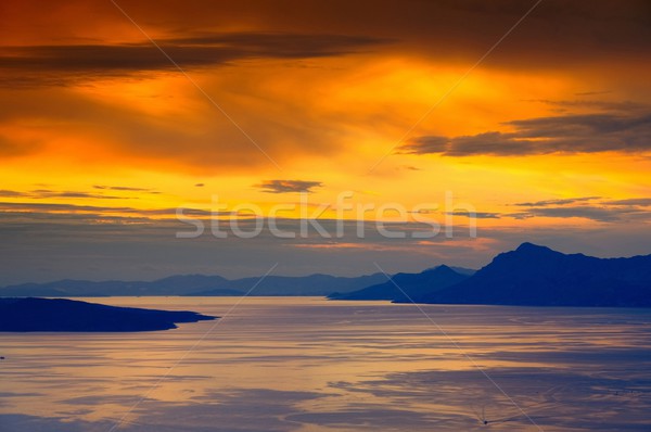 Makarska Riviera sunset  Stock photo © LianeM