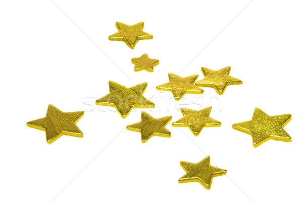 Sternen weiß 30 Hintergrund Gold Weihnachten Stock foto © LianeM