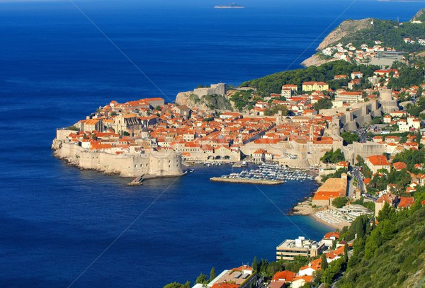 Dubrovnik widoku budynku morza Zdjęcia stock © LianeM