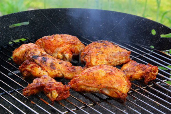 grilling chicken 07 Stock photo © LianeM