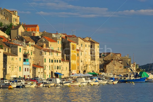 Porto água casa barco europa cidade Foto stock © LianeM