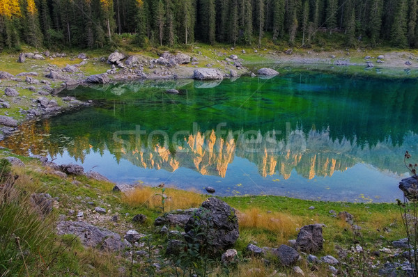 Lago di Carezza Stock photo © LianeM