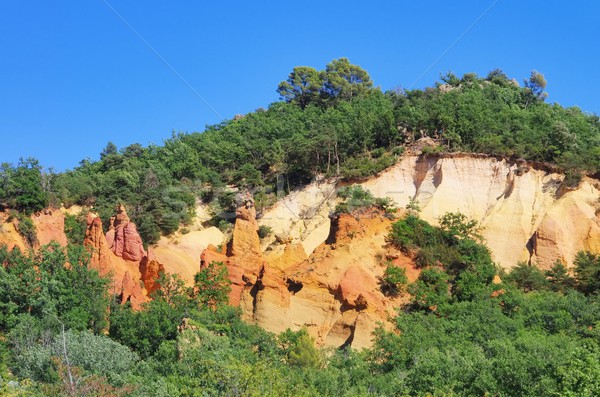 Kayalar 30 doğa manzara turuncu seyahat Stok fotoğraf © LianeM