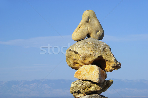 tower from pebbles 30 Stock photo © LianeM