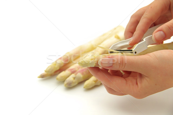 asparagus peeling 02 Stock photo © LianeM