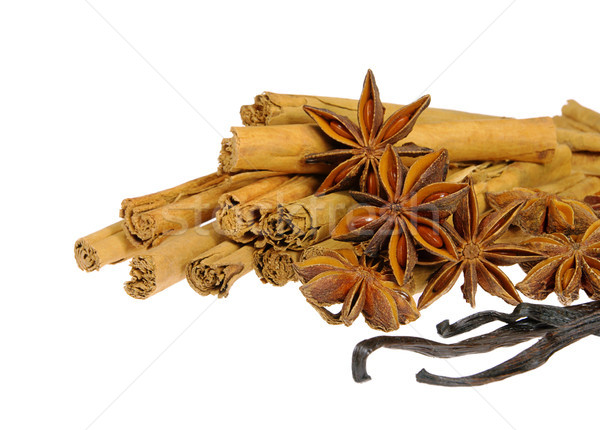 cinnamon stick and star from anis 13 Stock photo © LianeM