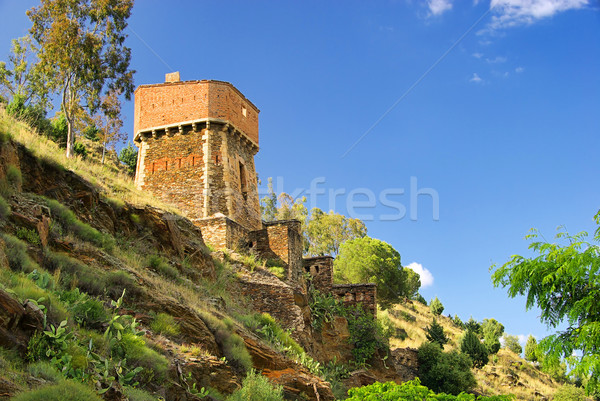 Alcantara Burg - Alcantara castle 01 Stock photo © LianeM