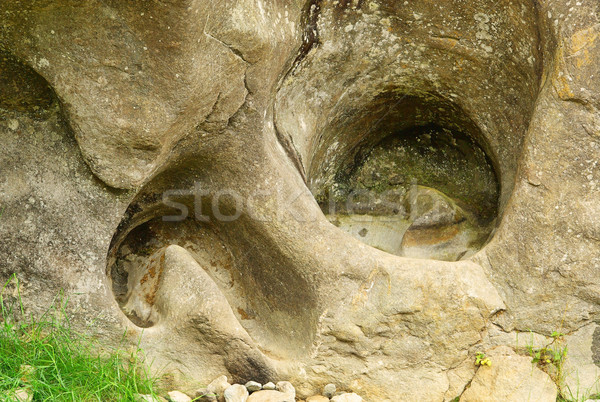 Völgy bogrács természet kő kő kör Stock fotó © LianeM