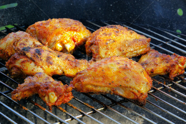 grilling chicken 09 Stock photo © LianeM