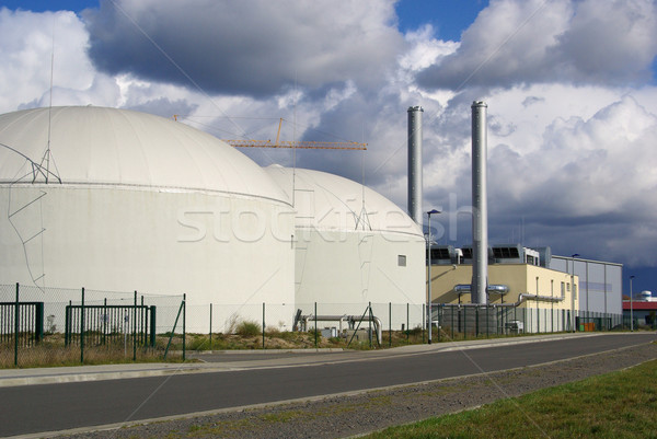 Biogas impianto campo Foto d'archivio © LianeM